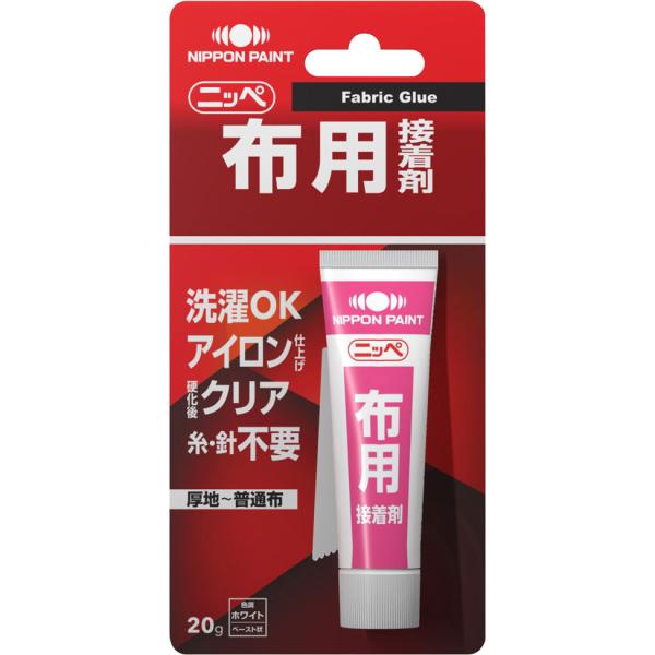 【公式ストア】接着剤　接着｜ニッペ　布用接着剤ホワイト20g