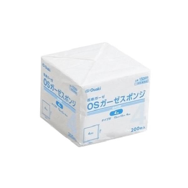 OSガーゼスポンジ　15501/15500　4号/8号　200枚入　オオサキメディカル　61-7354-49/48