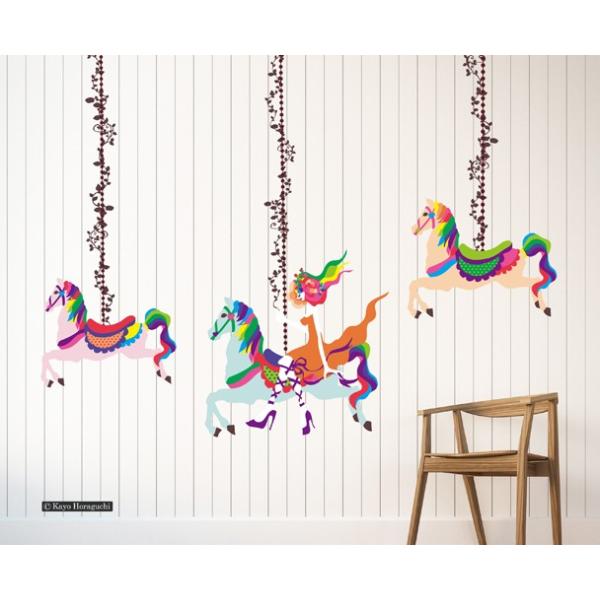 新しい到着 ウォールステッカー 壁紙 おしゃれ 剥がせる 高級感 誕生日 北欧 キッチン リビング 東京ステッカー ホラグチカヨ ディパーチャーデイズa ｍサイズ 壁面 鮮やか かわいいインテリア メルヘン 子供部屋 洋室 目玉商品