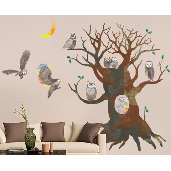 ウォールステッカー 壁紙 おしゃれ 剥がせる 高級感 誕生日 北欧 キッチン リビング トイレ 東京ステッカー 植物 フクロウの木 ｓサイズ To 0080 セレクトギフトと雑貨のお店イルレ 通販 Yahoo ショッピング