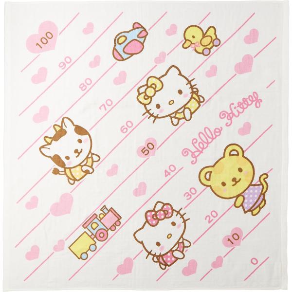 サイズ:約90×90cm/生産国:中国組成:綿/仕様:表:ガーゼ・裏:無撚糸・染料プリントお風呂上りの赤ちゃんの体を拭くことができるガーゼ素材のタオルです。ベビーカーやお昼寝の肌掛け、おくるみとしてもご使用いただけます。身長の目安になる目盛...