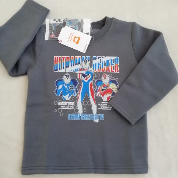 ウルトラマンデッカー　ウルトラヒーローズ　裏起毛トレーナー　ウルトラディメンションカード付　FR8999　110cm/120cm　