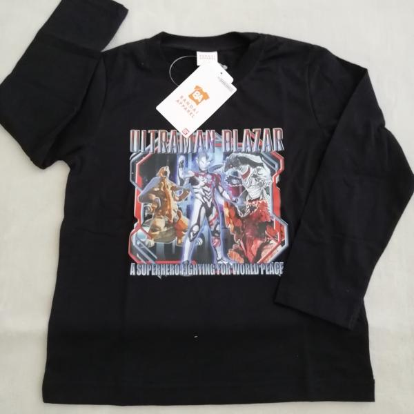 ウルトラヒーローズ  　ウルトラマンブレーザー　長袖Tシャツ　ER9157　ブラック　110cm/120cm/130cm　