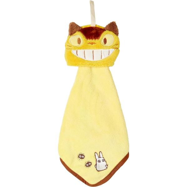 丸眞 ループタオル マイクロ素材 となりのトトロ ネコバスフェイス  ジブリ　入園入学グッズ 入園入学準備 保育園 幼稚園 小学校 女の子 男の子