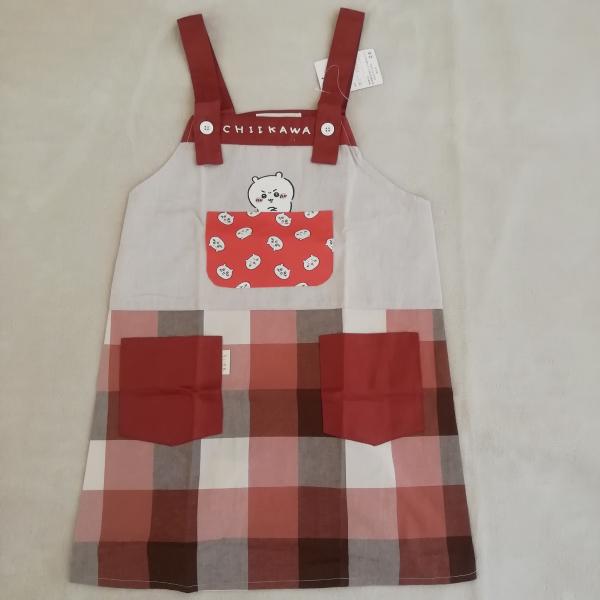 【ちいかわと一緒に】エプロン ちいかわ 子ども用 男女兼用 キャラクターエプロン ネームタグ 名前タグ うさぎ ハチワレ キッズエプロン 男の子 女の子