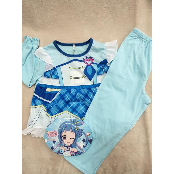 [バンダイ]キミとアイドルプリキュア 長袖なりきりパジャマ 変身パジャマ ルームウェア サックス