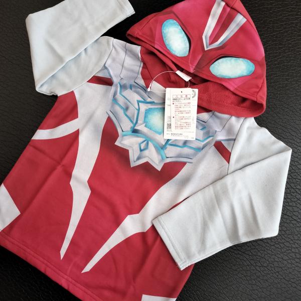 BANDAI　ウルトラマンオメガ　 変身パーカー なりきり スウェット 男の子 キャラクター ハロウィン トップス