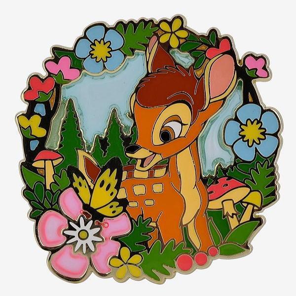 Disney（ディズニー） バンビ 花フレームポートレートピン Loungefly