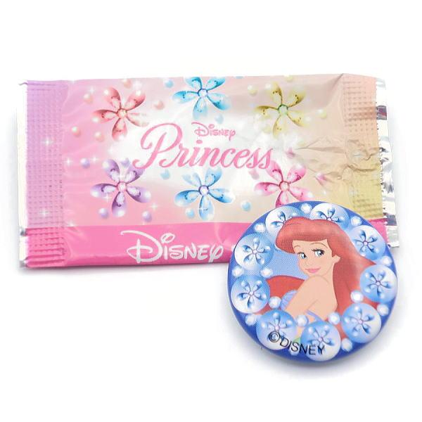 アリエルディズニープリンセス缶バッジディズニーストア非売品　プロモーション用直径3cm　新品同様パッケージ開封済み