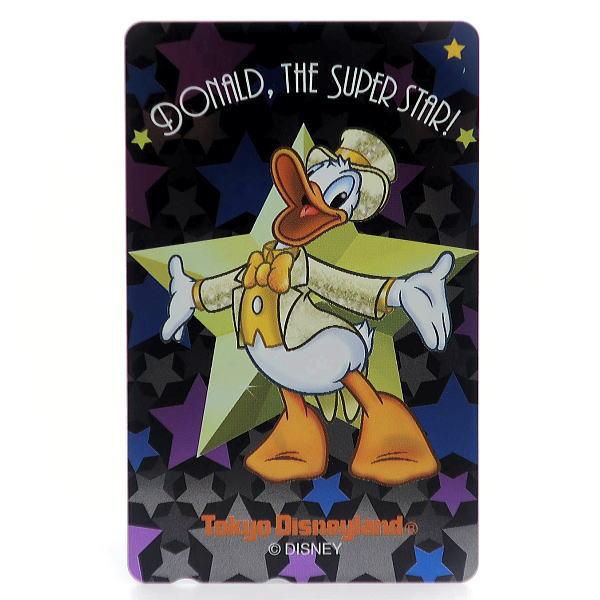 ドナルドテレホンカード／スーパースター東京ディズニーランド1999年テレホンカード50度数台紙あり　未使用