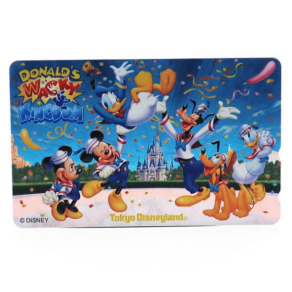ドナルド・ワッキーキングダムテレホンカード（台紙なし）東京ディズニーランド1999年テレホンカード50度数台紙なし　未使用ドナルド、ミッキー、ミニー、グーフィー、プルート、デイジー