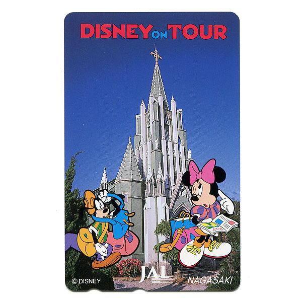 ミニー＆グーフィーテレホンカード（長崎）ディズニー・オン・ツアー生産終了品テレホンカード50度数台紙なし　未使用