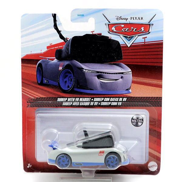 PIXAR ディズニー カーズ Cars VRヘッドセットを装着したジェイ Sudeep