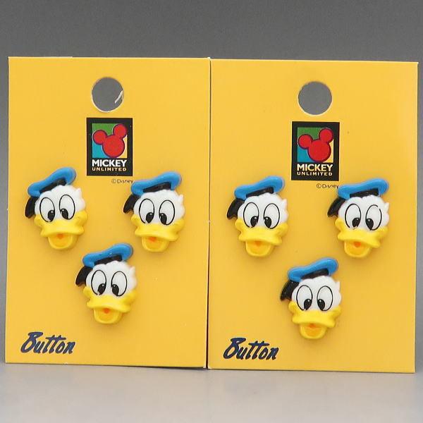 Disney（ディズニー） ドナルド ボタン2セット WIN LEE FANCY WORLD社