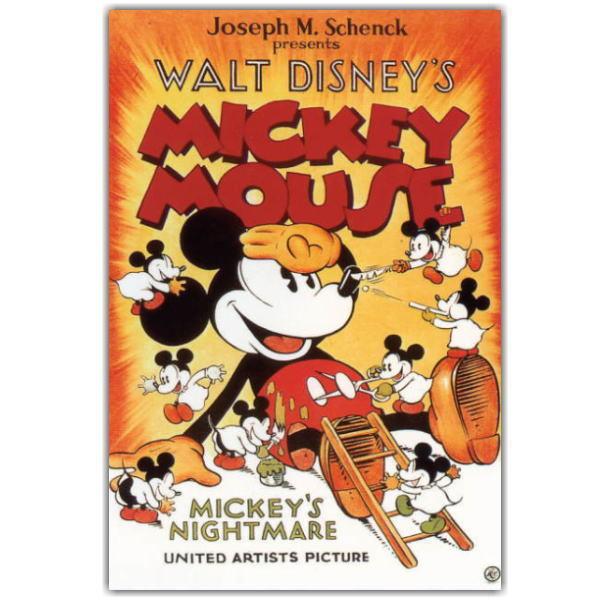 ディズニー ミッキー ポストカード 悪夢 フランス製 1932年短編 ミッキーの子煩悩 新品 Pc イズクラブyahoo ショップ 通販 Yahoo ショッピング