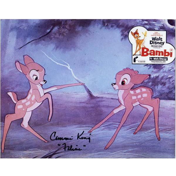 Disney（ディズニー） ファリーン バンビ ボイスキャスト・サイン入り
