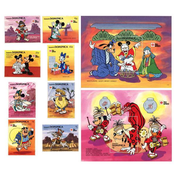 Disney（ディズニー） ミッキー＆デイジー＆ピート 切手/小型シート2枚