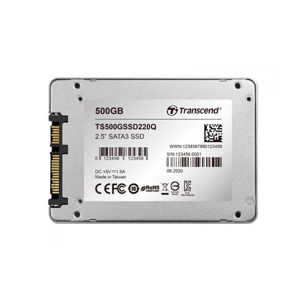 他サイト： Transcend TS500GSSD220Q 500GB 2.5 SSD SATA3の商品画像