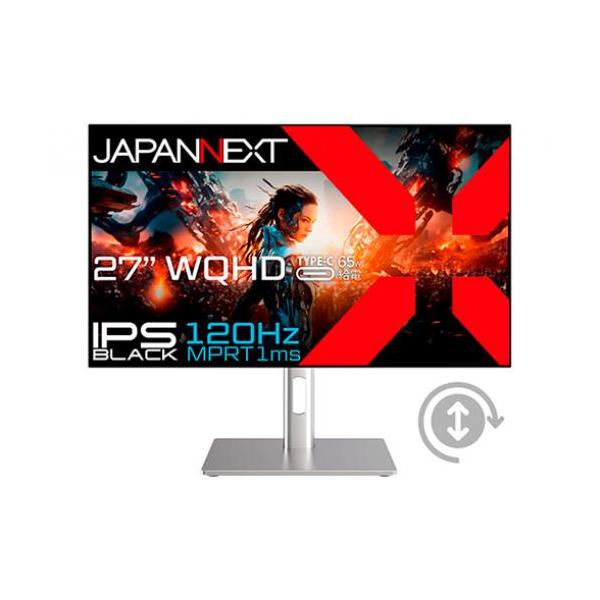 ディスプレイ・モニター本体 JAPANNEXT JN-27iB120Q-H-C6 JAPANNEXT 27インチ IPS BLACKパネル搭載 120Hz対応 WQHD