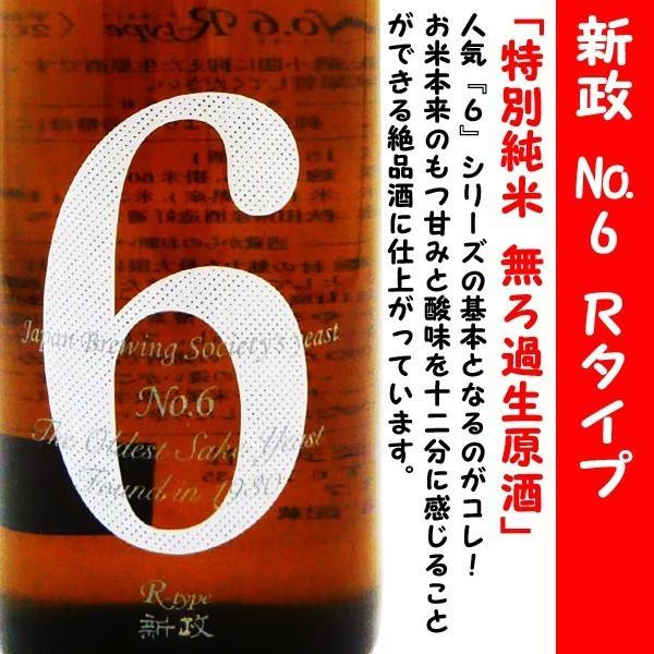 No.6 Rtype 特別純米 生原酒 新政酒造 15度 740ml