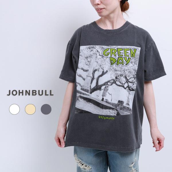 JOHNBULL GREENDAY 39smooth プリントTシャツ レディース メンズ ジョンブル グリーンデイ JT262C08 半袖Tee ブランド 大きいサイズ 大きめ メール便(185円)対応