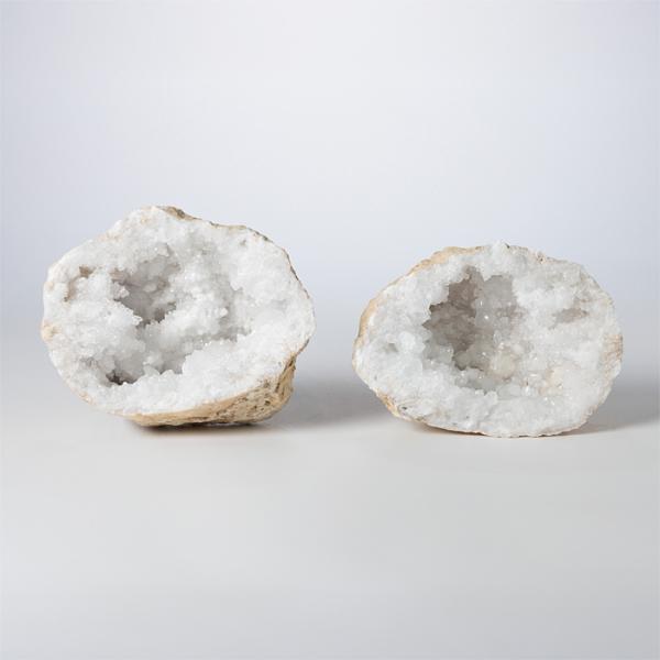 水晶 クラスター ジオード（晶洞） ペア （モロッコ産） No.121 : 宮忠