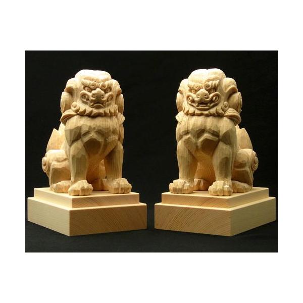 コレクター収集品　日展作家　木彫　「狛犬」　中村博直刀　中村珠子鑑 狛犬 木曽桧製 約10cm No.1 : 宮忠 - 通販 - Yahoo!ショッピング