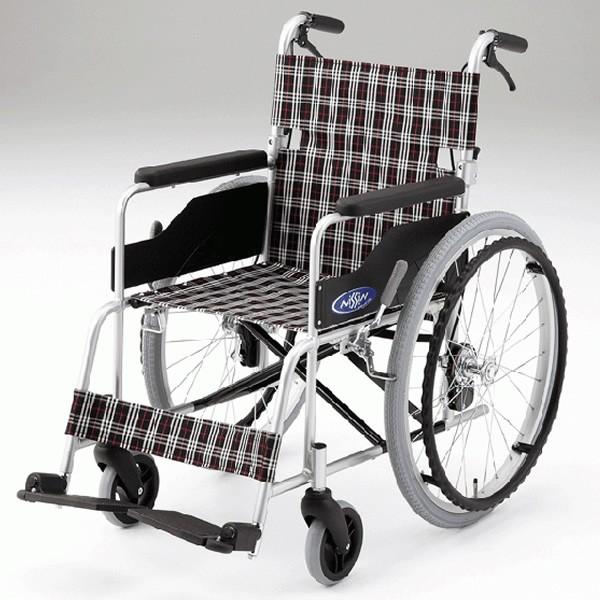 日進医療器）アルミ自走式車いす NC-1CB :W0951:iSEEDショップYahoo!店