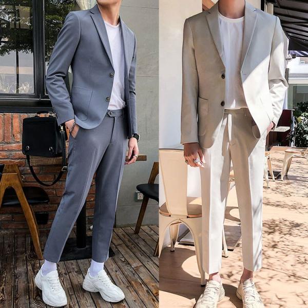 スーツ ビジネススーツ サマースーツ メンズ スリムスーツ フォーマル