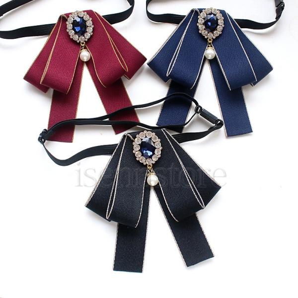 スクールリボン リボンタイ 制服小物 コスプレ 女子高生艶やかな質感で、高級感があります。丁寧な縫製で、上品です。★自由選択の2点セット★お好みの色の蝶ネクタイを選択ください。●素材：ポリエステル●カラー：4色リボンタイ りぼん リボン レ...
