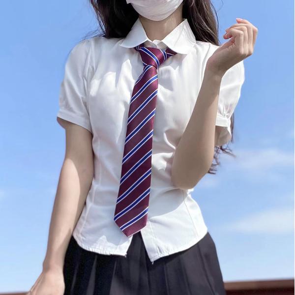 制服 コスプレ 半袖 シャツ 女子 スクールシャツ カッターシャツ ワイシャツ Yシャツ 学生服 制服 レディース ホワイト コスプレ衣装 JK制服 コスチューム 仮装