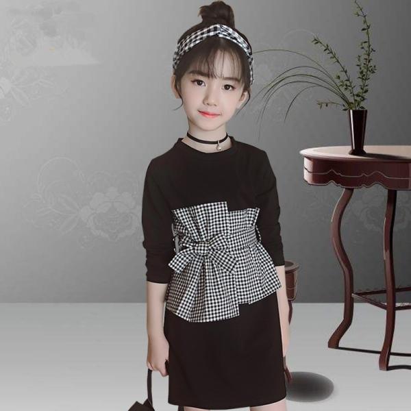 子供服女の子 キッズ ジュニア 春秋 ドッキングワンピース 長袖 チェック リボン付き フォーマルaライン ペプラムワンピ 通学 通園可愛い Buyee Buyee Japanese Proxy Service Buy From Japan Bot Online