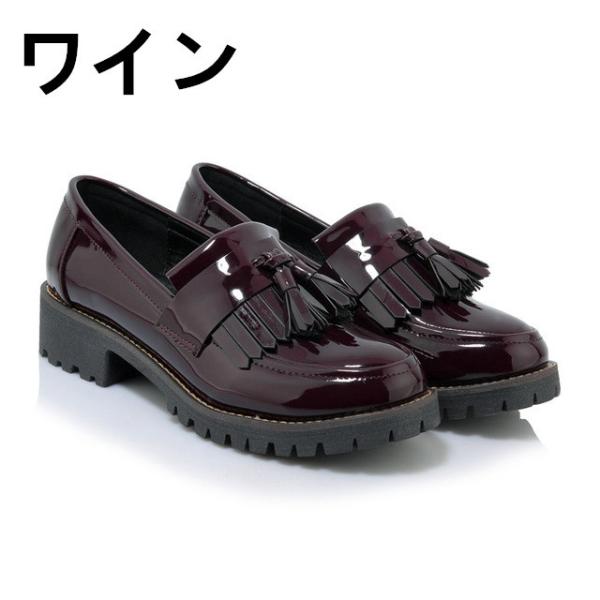 チャンキーヒール 厚底 おじ靴 マニッシュシューズ ローファー エナメル オックスフォードシューズ レディース ローカット 春秋コーデ 通学 通勤 カジュアル Buyee Buyee Japanese Proxy Service Buy From Japan Bot Online