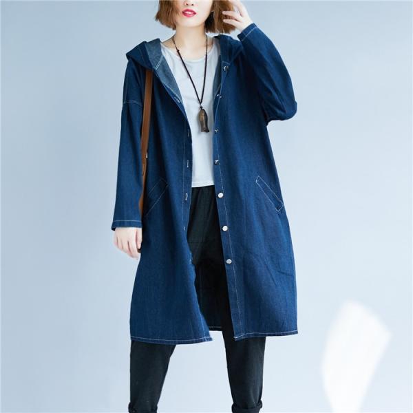 デニムコート フード付き レディース パーカー ゆったり スプリングコート ロングコート 薄手 女性用 アウター カジュアル 春秋物 Gジャン 大きいサイズ Buyee Buyee Japanese Proxy Service Buy From Japan Bot Online