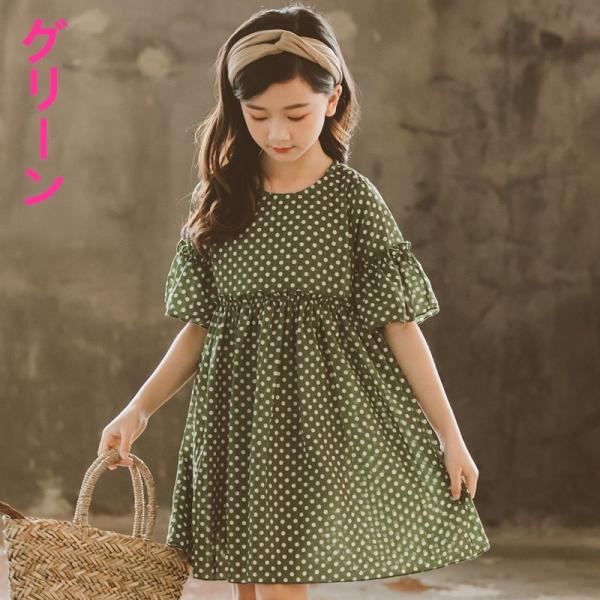ワンピース 女の子 ドット柄 シフォン 半袖ワンピース ボヘミアン風 子供服 Aライン ロング丈 体型カバーフレア リゾートワンピース 夏 ビーチウェア Buyee Buyee Japanese Proxy Service Buy From Japan Bot Online