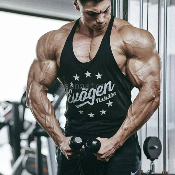 タンクトップ　筋トレ　トレーニング　フィットネス　バスケ　ゲームシャツ 筋トレ フィットネスウェア タンクトップ メンズ ジム ノースリーブ t
