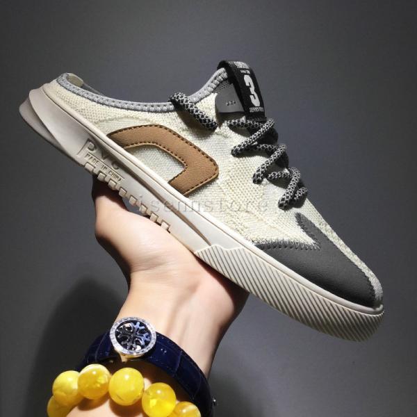 かかとなし スニーカー メンズ スリッポン おしゃれ レースアップ スリッパ メッシュ 通気 軽量 カジュアル 履きやすい 春夏 ローカット サボサンダル クロッグ Buyee Buyee Japanese Proxy Service Buy From Japan Bot Online