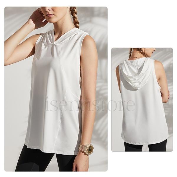 ヨガウェア タンクトップ レディース ノースリーブ パーカー フード付き ゆったり 吸汗速乾 トップス スポーツウェア トレーニングウェア ジム ランニング Buyee Buyee Japanischer Proxy Service Kaufen Sie Aus Japan