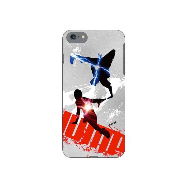 iPhone SE (��2�E3����) / 8 / 7 breakin-gray×red×blue �X�}�z�P�[�X (�󒍐��Y)