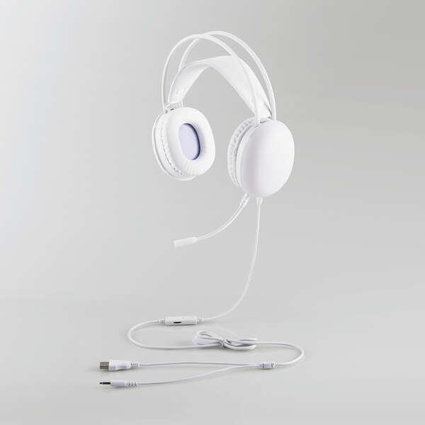 他サイト： ELECOM（エレコム） ゲーミングヘッドセット 有線 3.5mm LED ライト PS5/PS4 switch対応 軽量 ノイズ軽減の商品画像