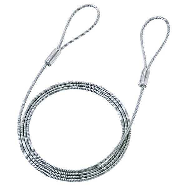 eセキュリティ 組み合わせセキュリティワイヤーのみ　長さ1.5m 太さ3.5mm  SLE-1W サンワサプライ ネコポス対応