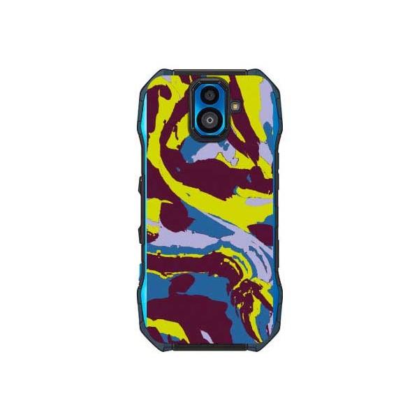 TORQUE G04 �P�[�X KYV46 �A�u�X�g���N�g Camo �O���[�� �u���E�� �X�}�z�P�[�X (�󒍐��Y)