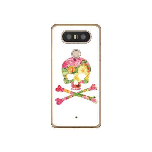 isai Beat LGV34 / V20 PRO L-01J Flower skull �z���C�g �X�}�z�P�[�X (�󒍐��Y)