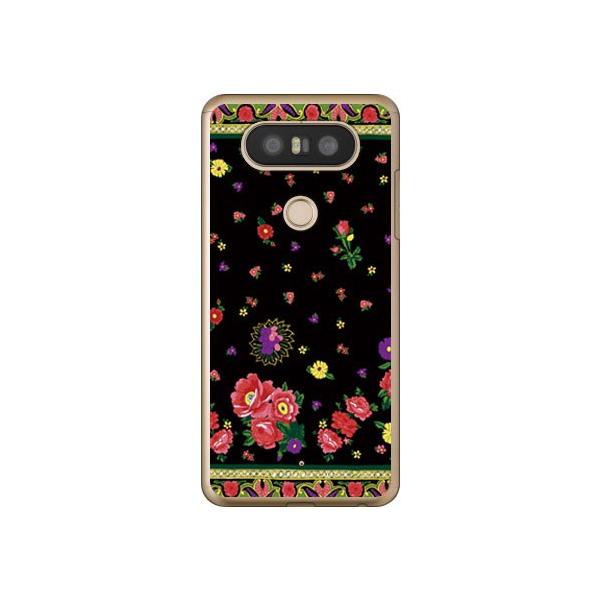 isai Beat LGV34 / V20 PRO L-01J SINDEE Russian Flower �i�u���b�N�j �X�}�z�P�[�X (�󒍐��Y)