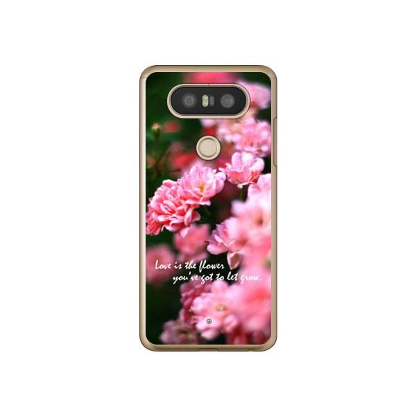 isai Beat LGV34 / V20 PRO L-01J �L�m�V�^���O�~ Flowers �X�}�z�P�[�X (�󒍐��Y)