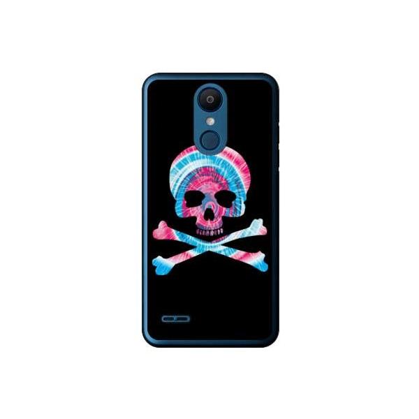 LG it �P�[�X LGV36 Psychedelic skull �s���N×�u���[ �X�}�z�P�[�X (�󒍐��Y)