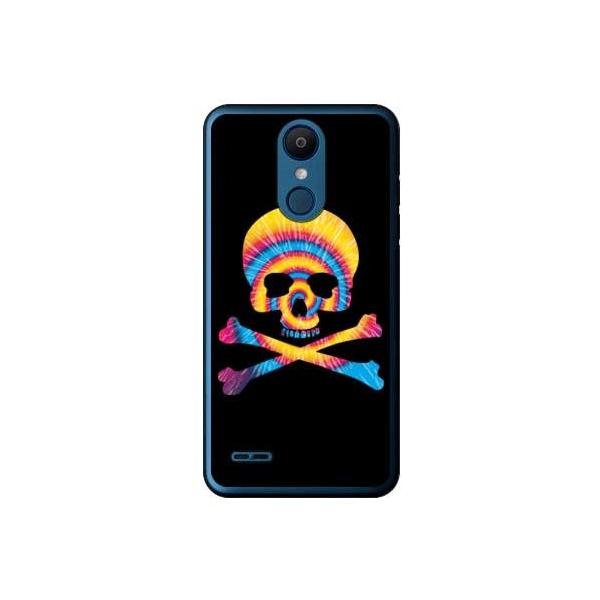 LG it �P�[�X LGV36 Psychedelic skull �u���[×�C�G���[ �X�}�z�P�[�X (�󒍐��Y)