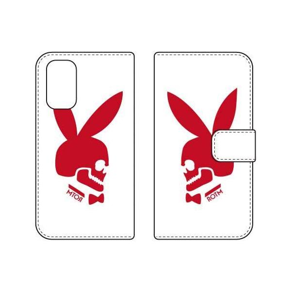 OPPO A54 5G �P�[�X OPG02 �蒠 Bunny bone ���b�h �X�}�z�P�[�X (�󒍐��Y)