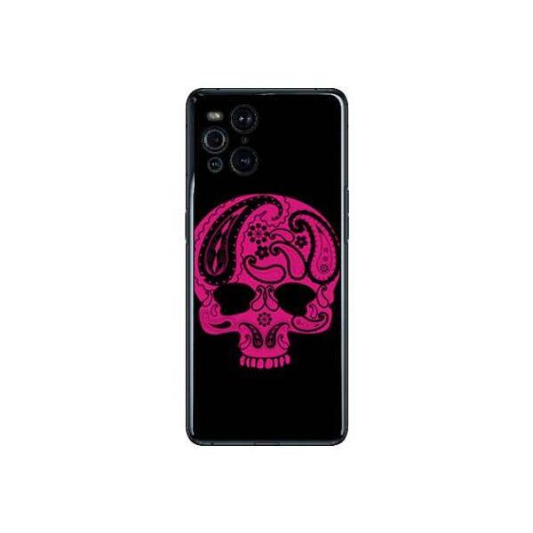 OPPO Find X3 Pro OPG03 Paisley skull �u���b�N �X�}�z�P�[�X (�󒍐��Y)