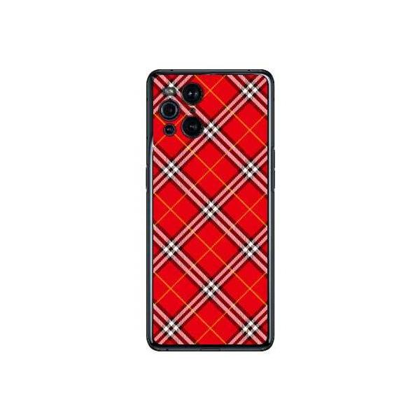 OPPO Find X3 Pro OPG03 �^�[�^���`�F�b�N ���b�h �X�}�z�P�[�X (�󒍐��Y)